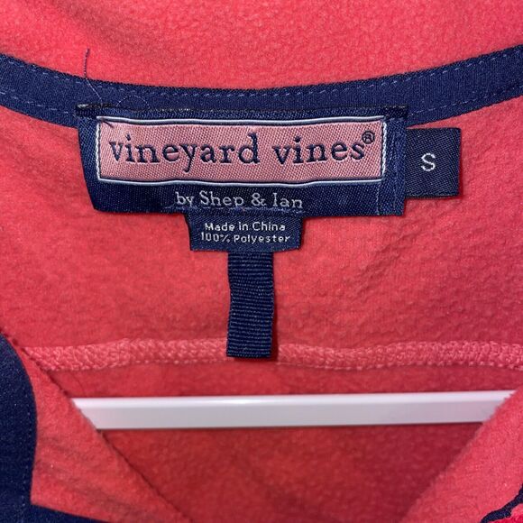 Vineyard Vines Athletic Vest Women’s Sz Small Pink Full Zip Pockets Sleeveless - Picture 2 of 12